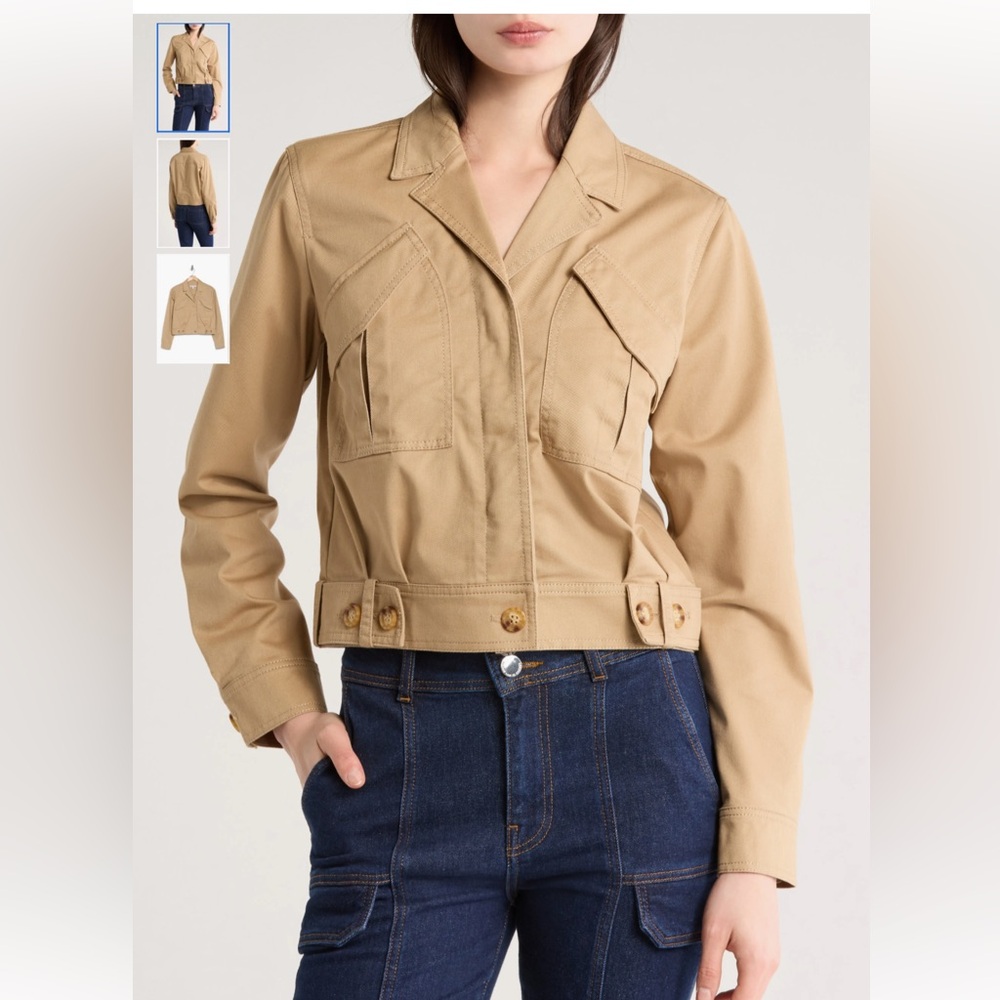 NWOT Derek Lam Gwen Field Jacket in Khaki- size 20